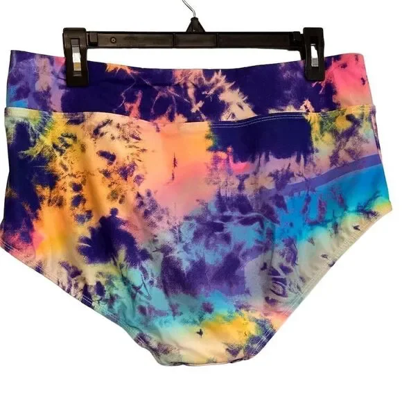 Torrid Tie-Dye High Waist Swim Bottoms Plus Size 1 Multicolor Women's - Picture 5 of 12